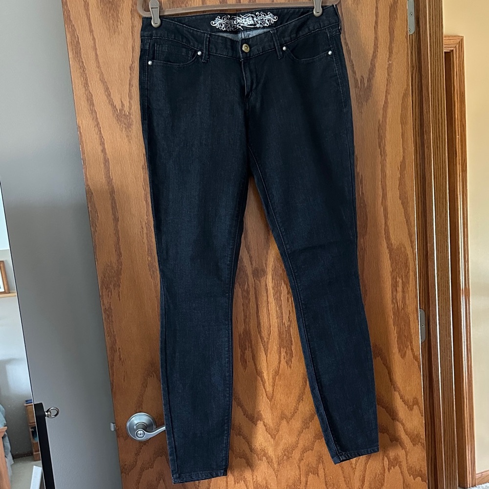 Express Black Women's skinny Jeans Sz 10
